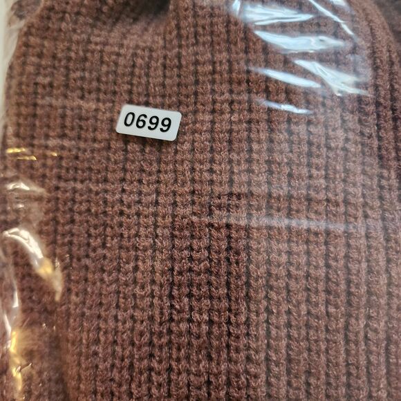 Easel Cardigan Womens Small To Lg Brown Open Front Hooded Fringe Hem Oversized - Picture 11 of 11